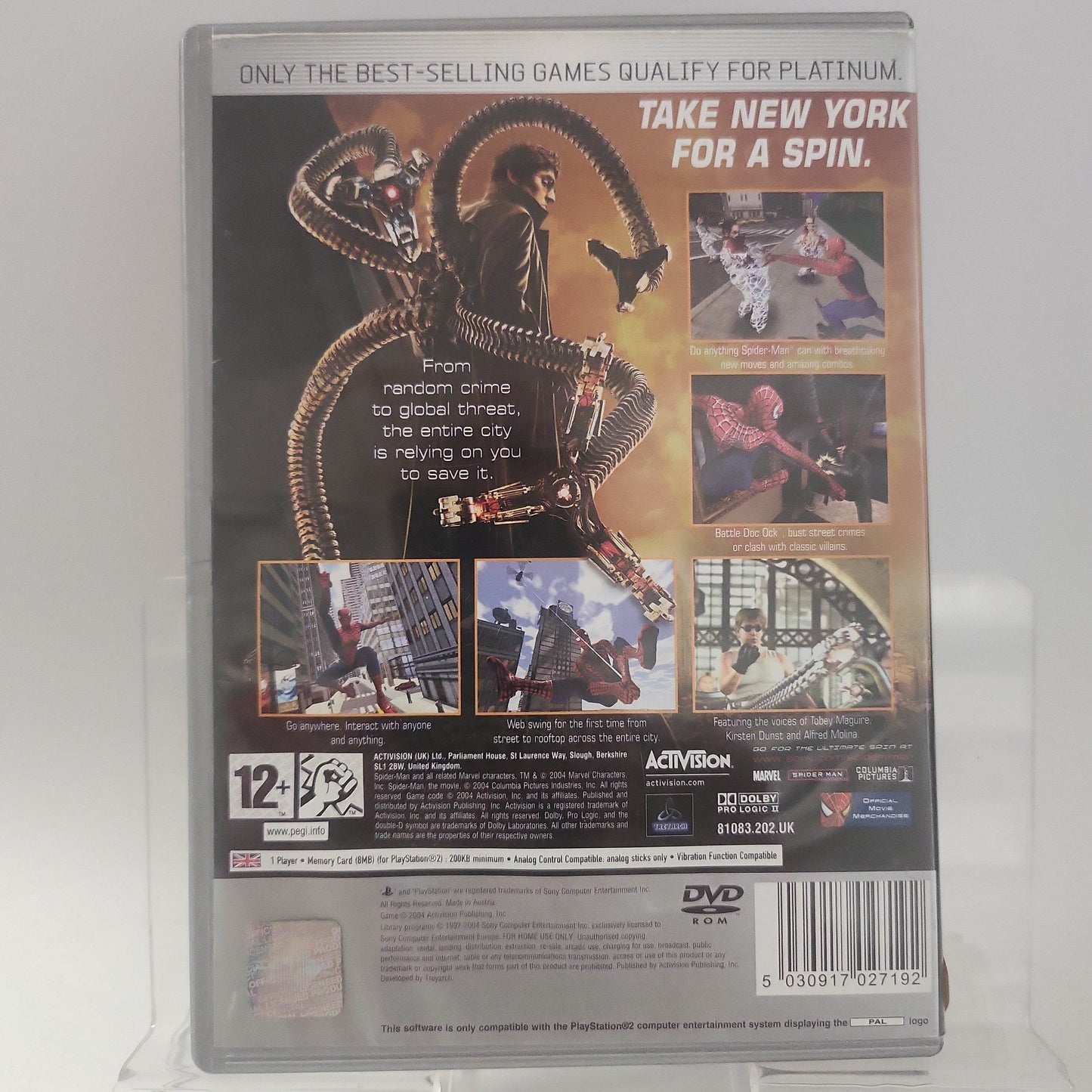 Spider-man 2 Platinum (No Book) PlayStation 2 - Feniks Gameshop