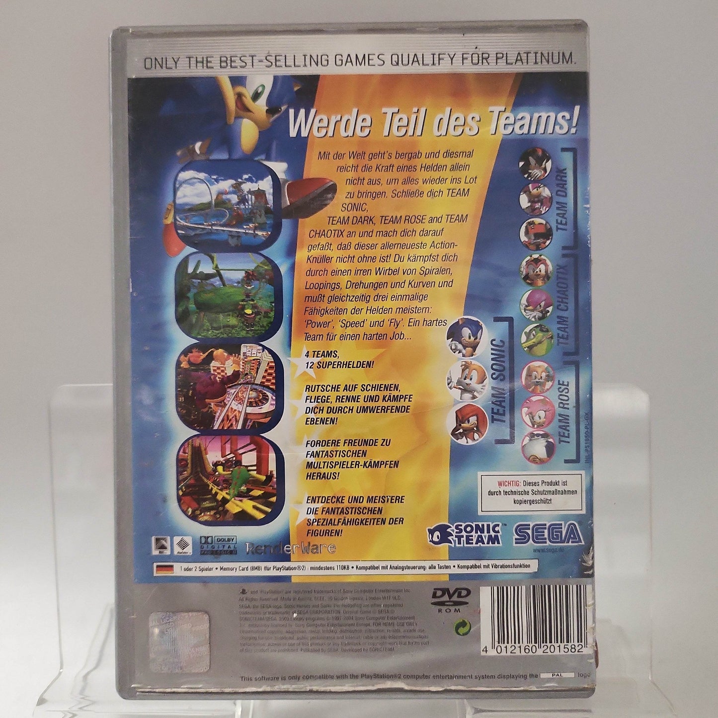 Sonic Heroes Platinum (No Book) PlayStation 2 - Feniks Gameshop