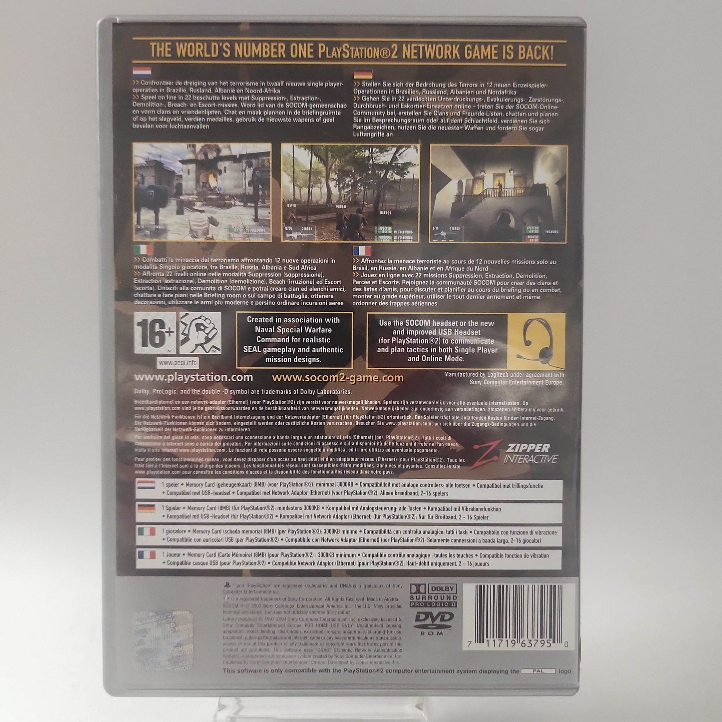 Socom II US Navy Seals Platinum (No Book) PlayStation 2 - Feniks Gameshop