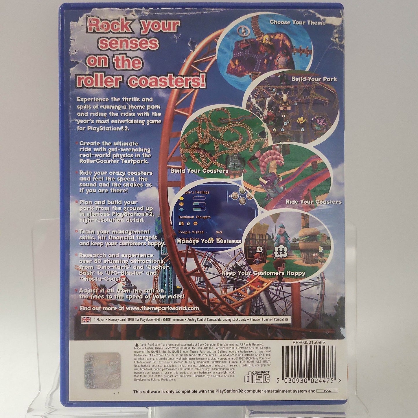Theme Park World (No Book) PlayStation 2 - Feniks Gameshop