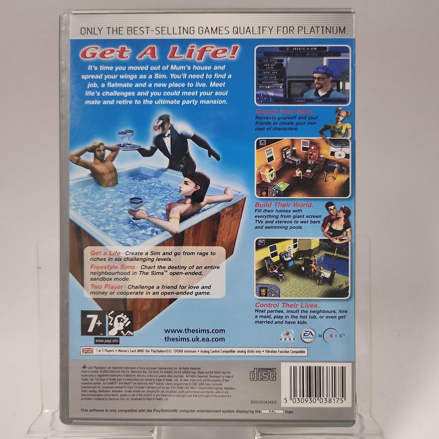 Sims Platinum (No Book) PlayStation 2 - Feniks Gameshop