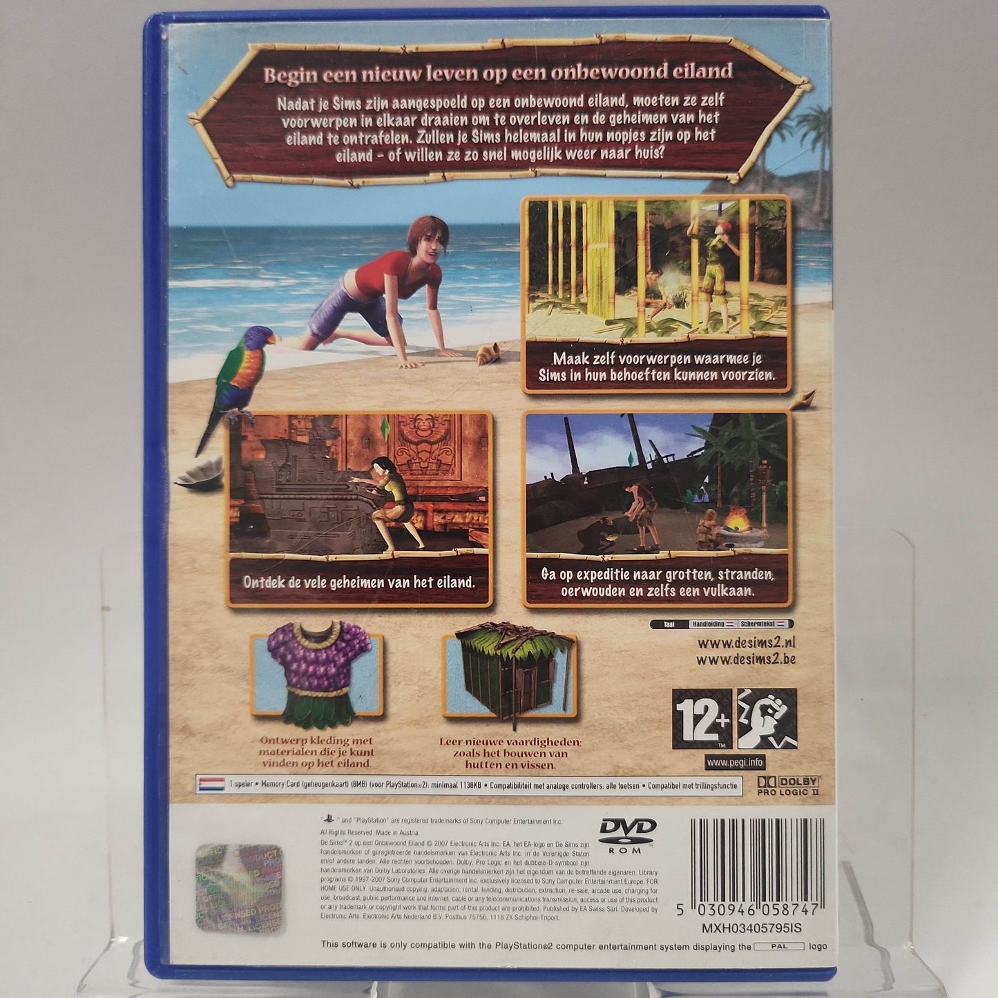 Sims 2 Op een Onbewoond Eiland (No Book) PlayStation 2 - Feniks Gameshop