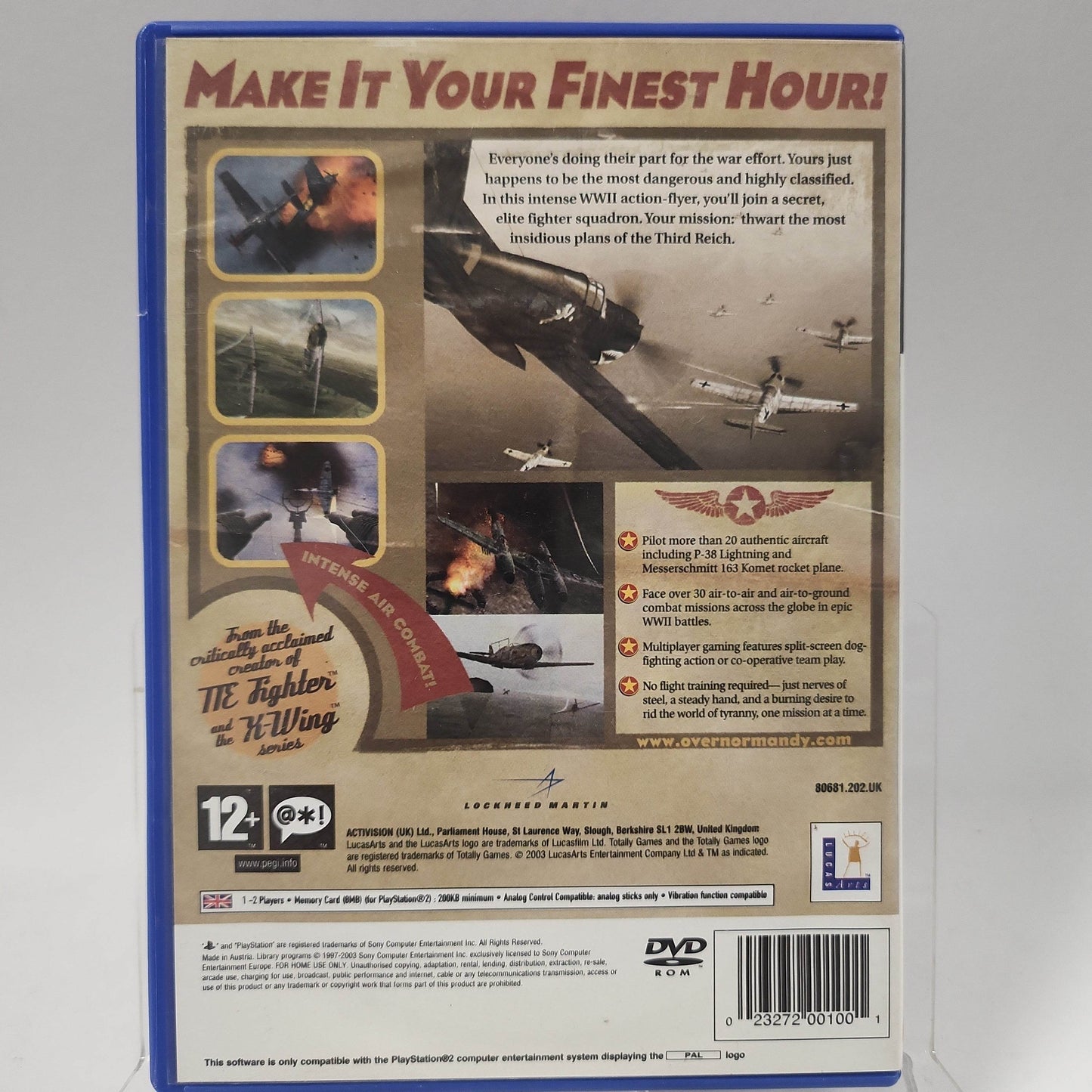 Secret Weapons over Normandy (No Book) PlayStation 2 - Feniks Gameshop