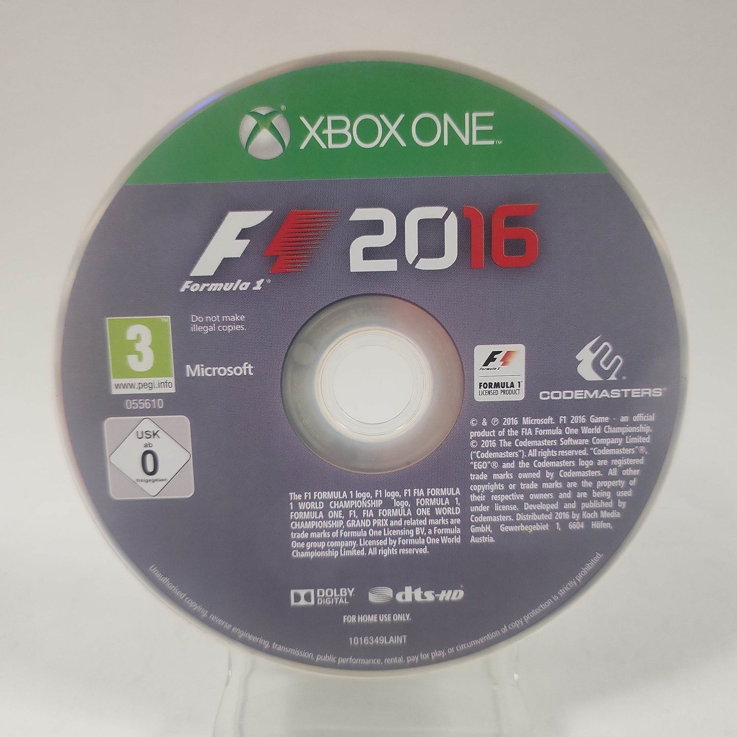 F1 2016 (Disc Only) Xbox One - Feniks Gameshop