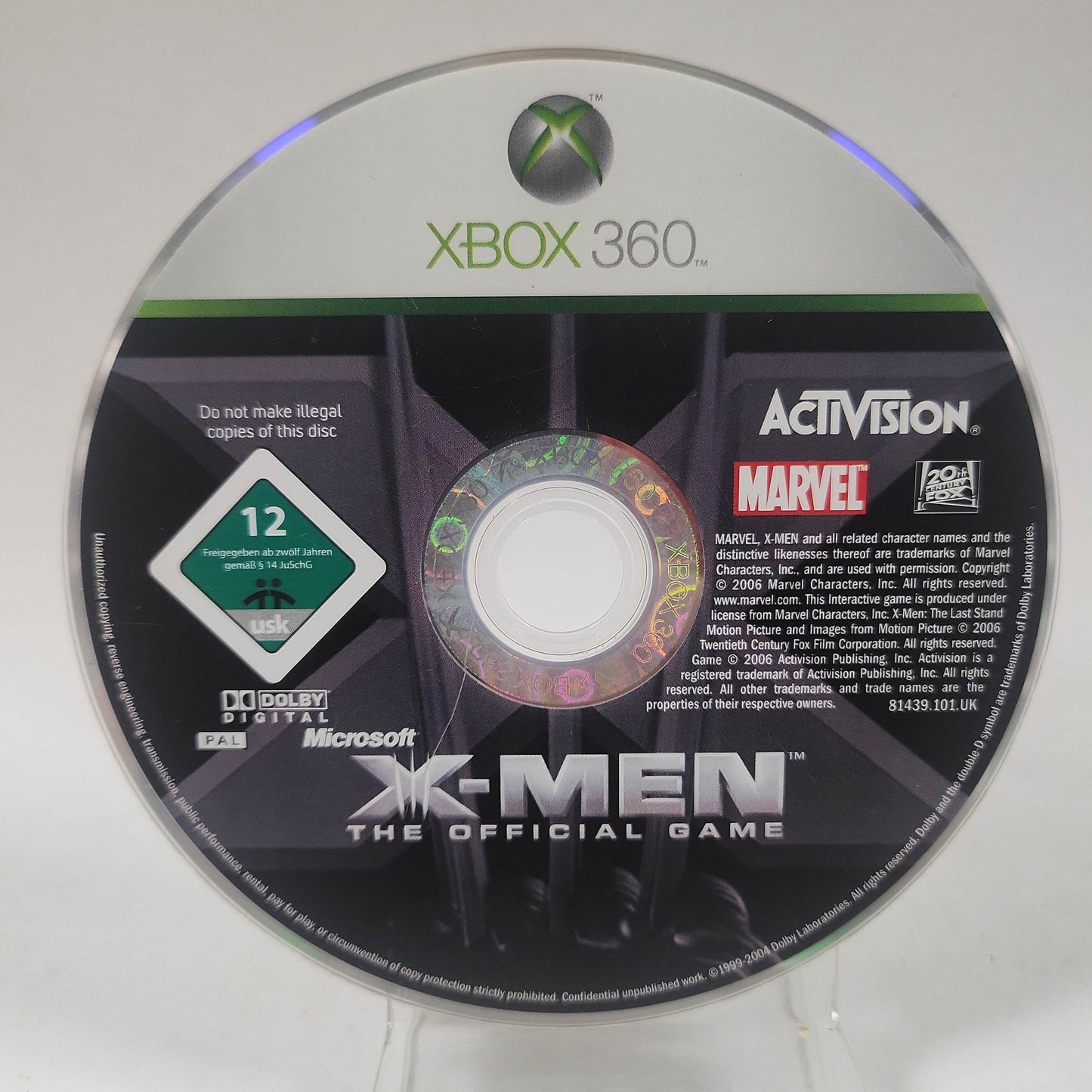 X-Men the Official Game (Disc Only) Xbox 360 - Feniks Gameshop
