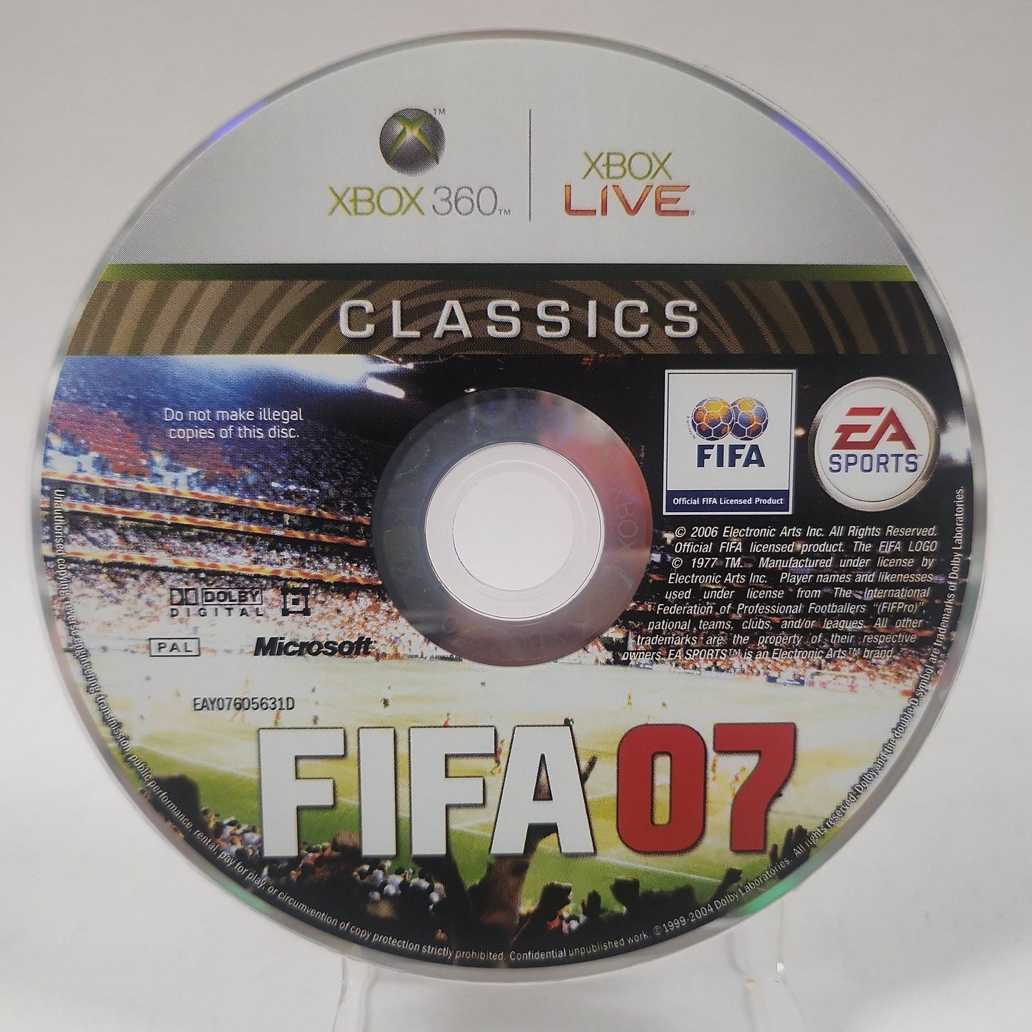FIFA 07 Classics (Disc Only) Xbox 360 - Feniks Gameshop