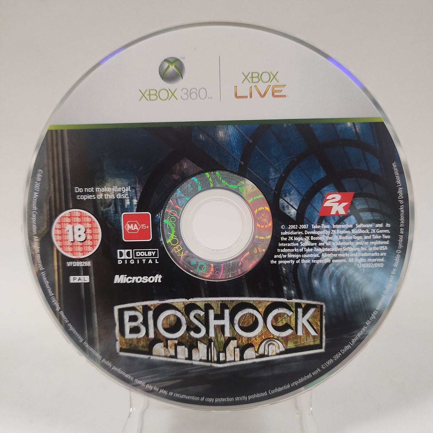Bioshock (Disc Only) Xbox 360 - Feniks Gameshop