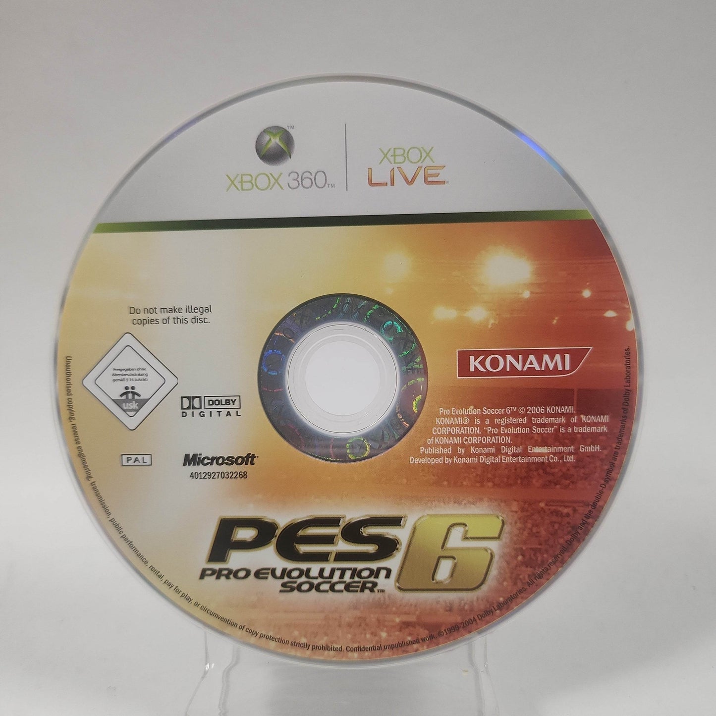 Pro Evolution Soccer 6 (Disc Only) Xbox 360 - Feniks Gameshop