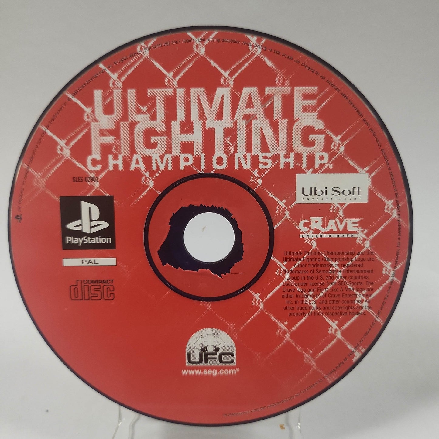 Ultimate Fighting Championship (Disc Only) PlayStation 1 - Feniks Gameshop