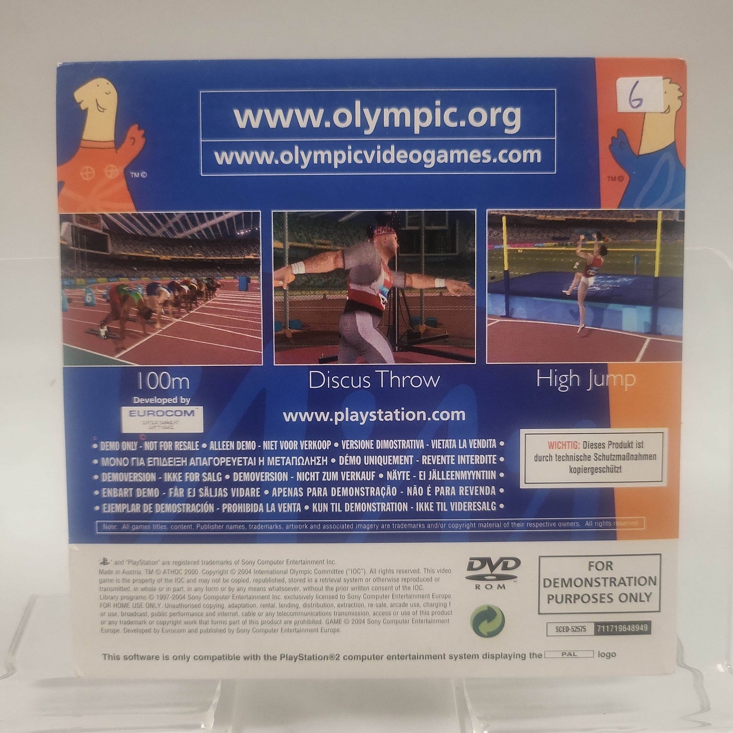 Athens 2004 Demo Disc Playstation 2 - Feniks Gameshop