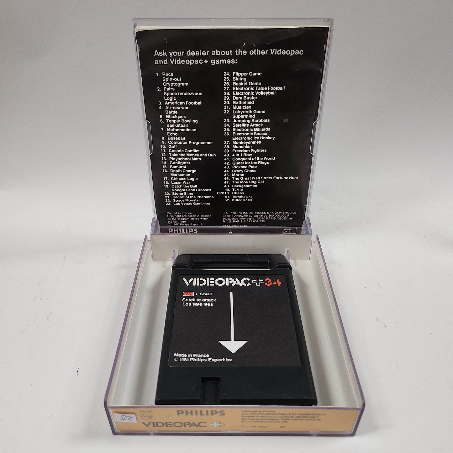 Satellite Attack 34 Boxed Philips Videopac+ - Feniks Gameshop