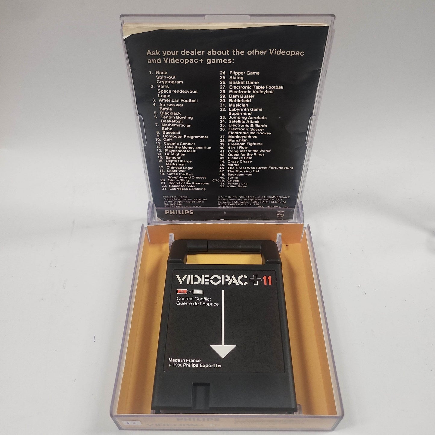 Cosmic Conflict 11 Boxed Philips Videopac+ - Feniks Gameshop