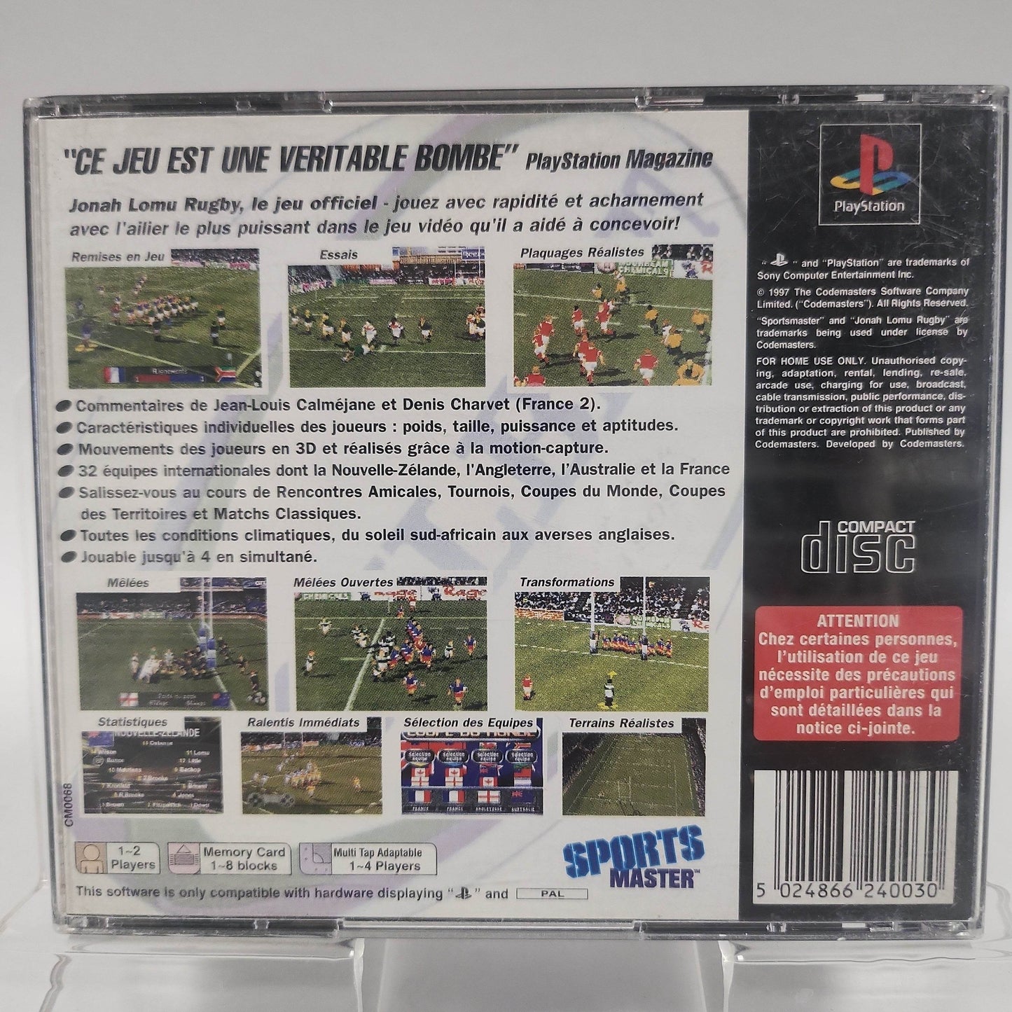 Jonah Lomu Rugby Playstation 1 - Feniks Gameshop