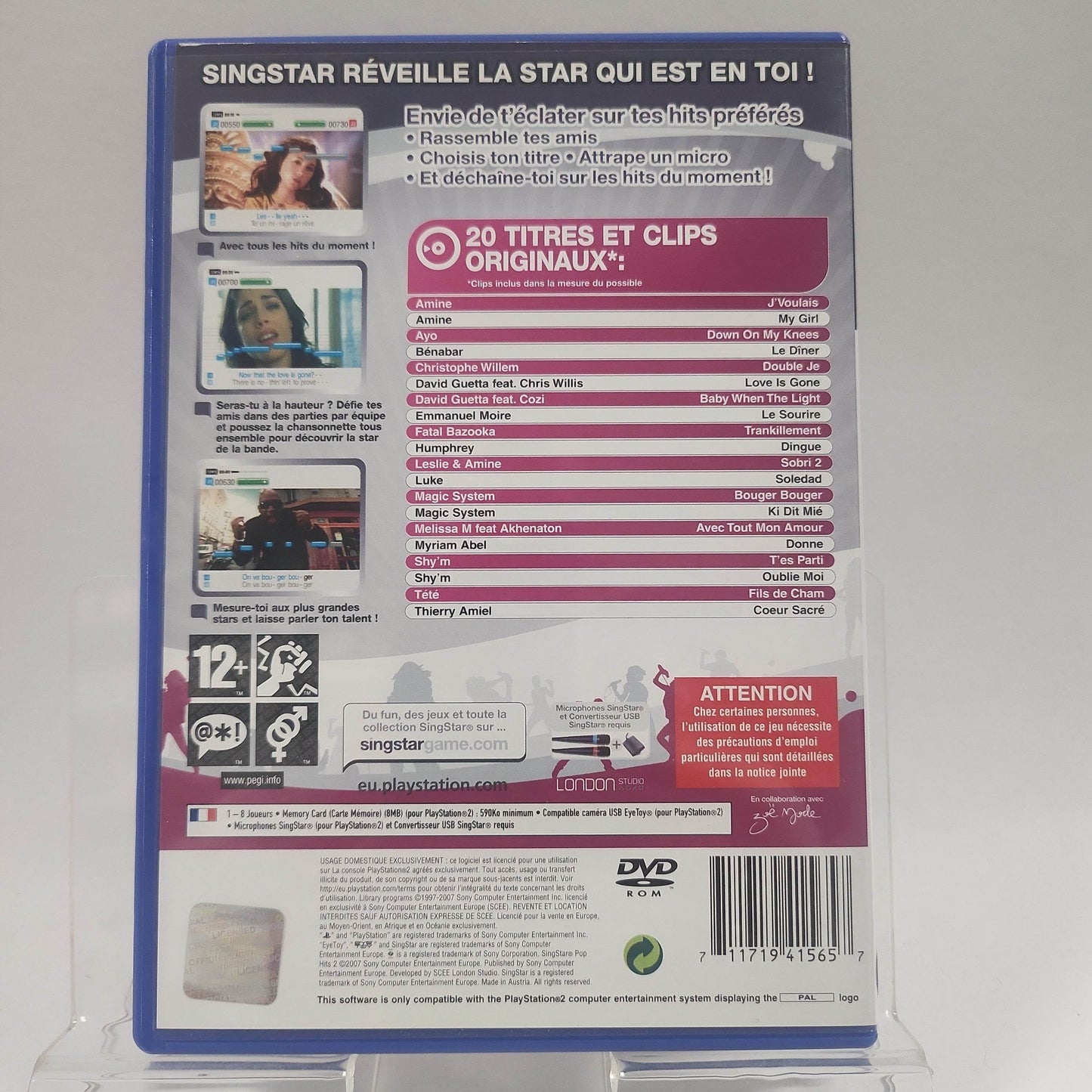 Singstar Pop Hits 2 French Editie Playstation 2 - Feniks Gameshop