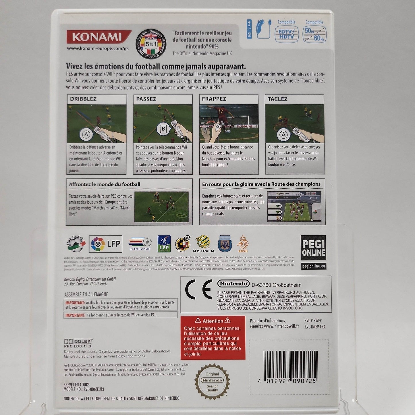 Pro Evolution Soccer 2008 French Editie Nintendo Wii - Feniks Gameshop