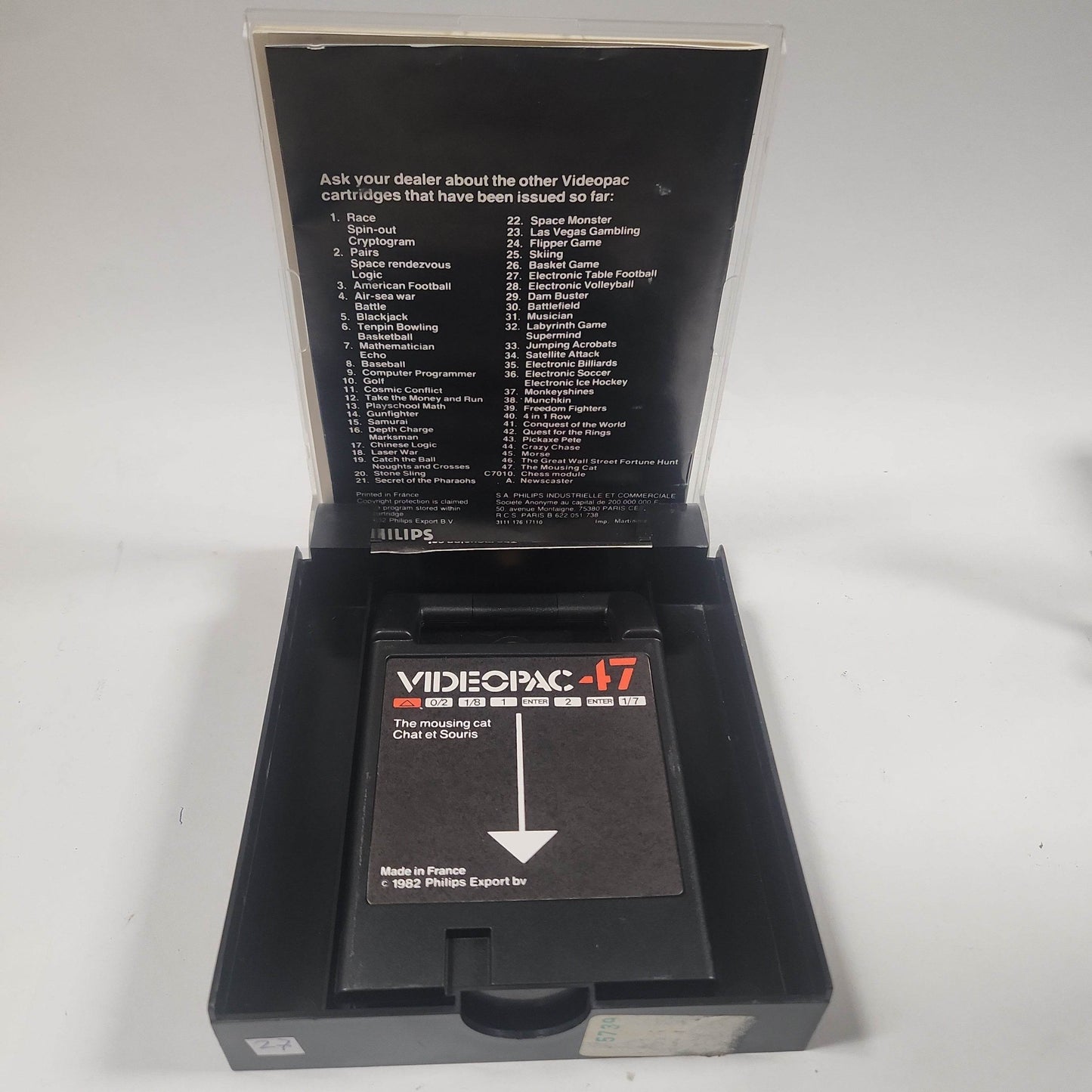 Philips Videopac 47 the Mousing Cat Boxed - Feniks Gameshop