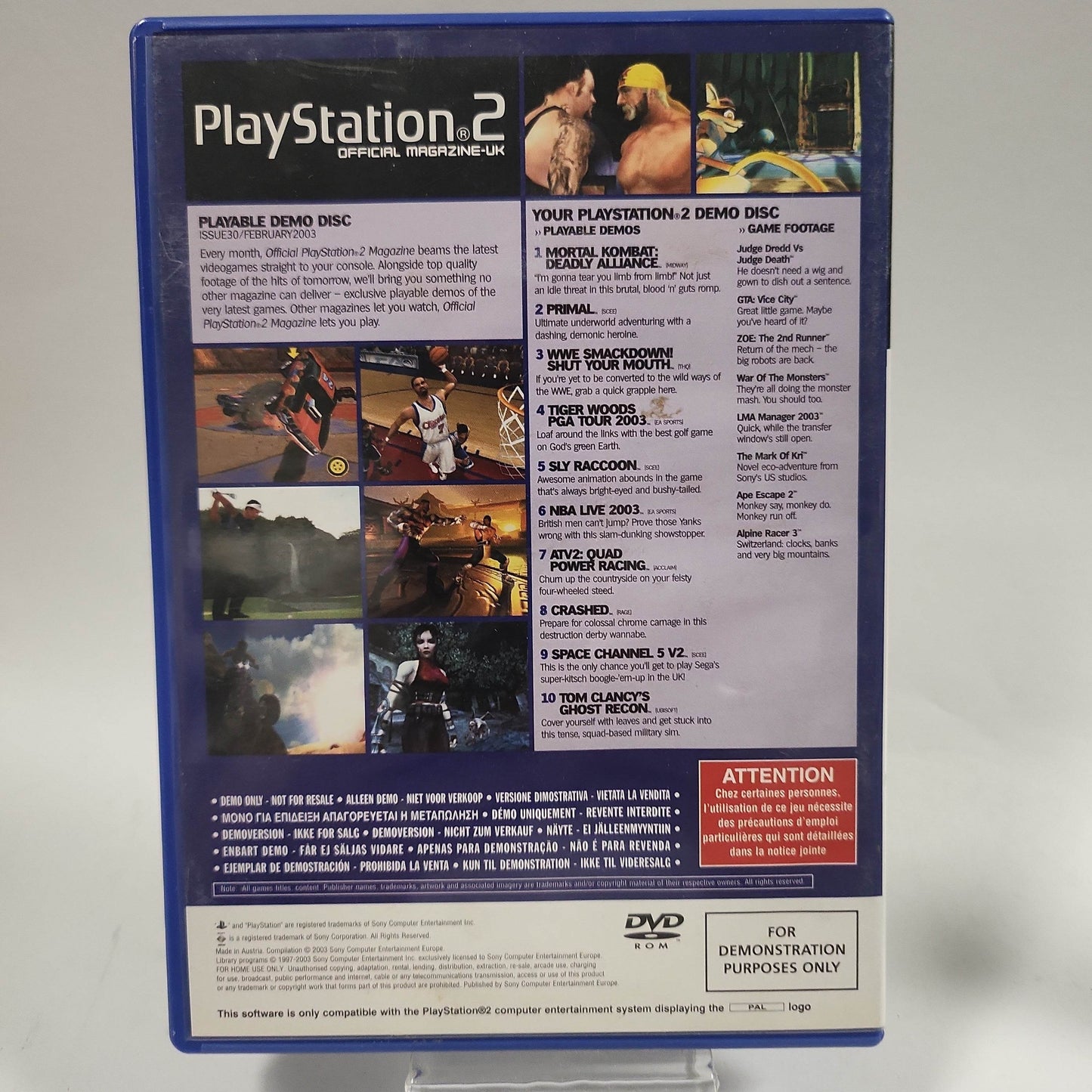 Ops2m Demo 30 Playstation 2 - Feniks Gameshop