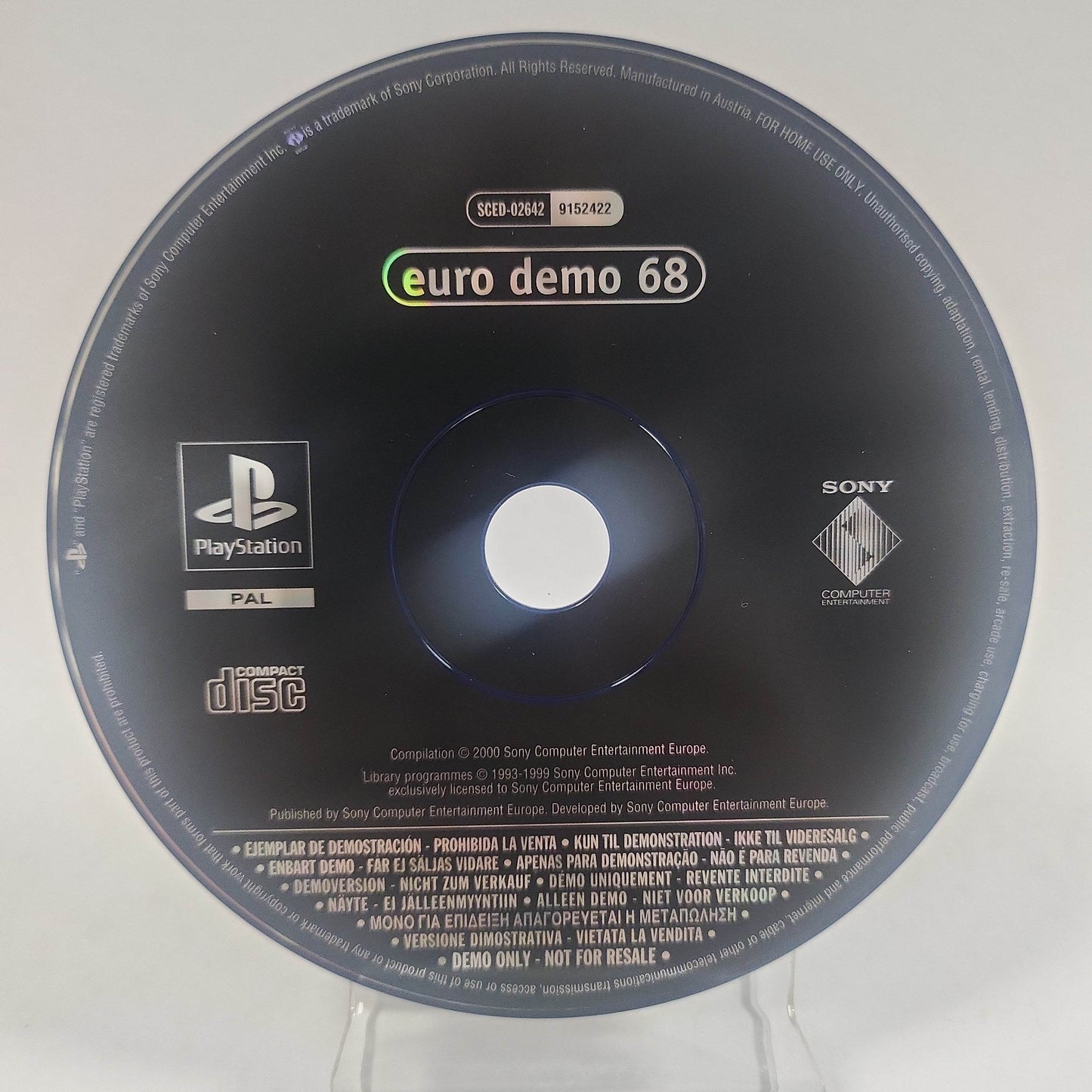 Euro Demo 68 (Disc Only) PlayStation 1 - Feniks Gameshop