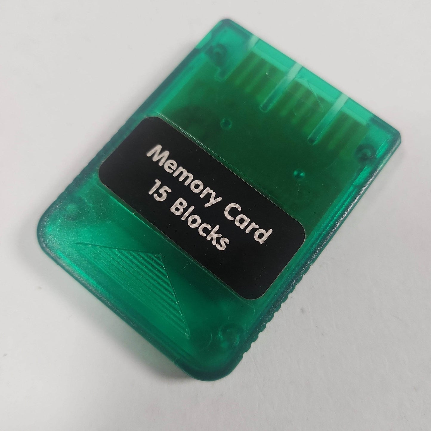 Groene Transparant Memorycard 15 Blocks Playstation 1 - Feniks Gameshop