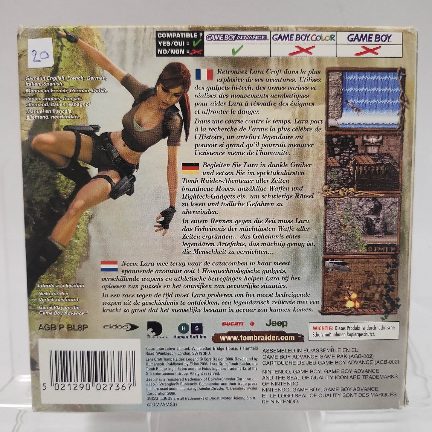 Lara Croft Tomb Raider Legend Boxed Game Boy Advance - Feniks Gameshop