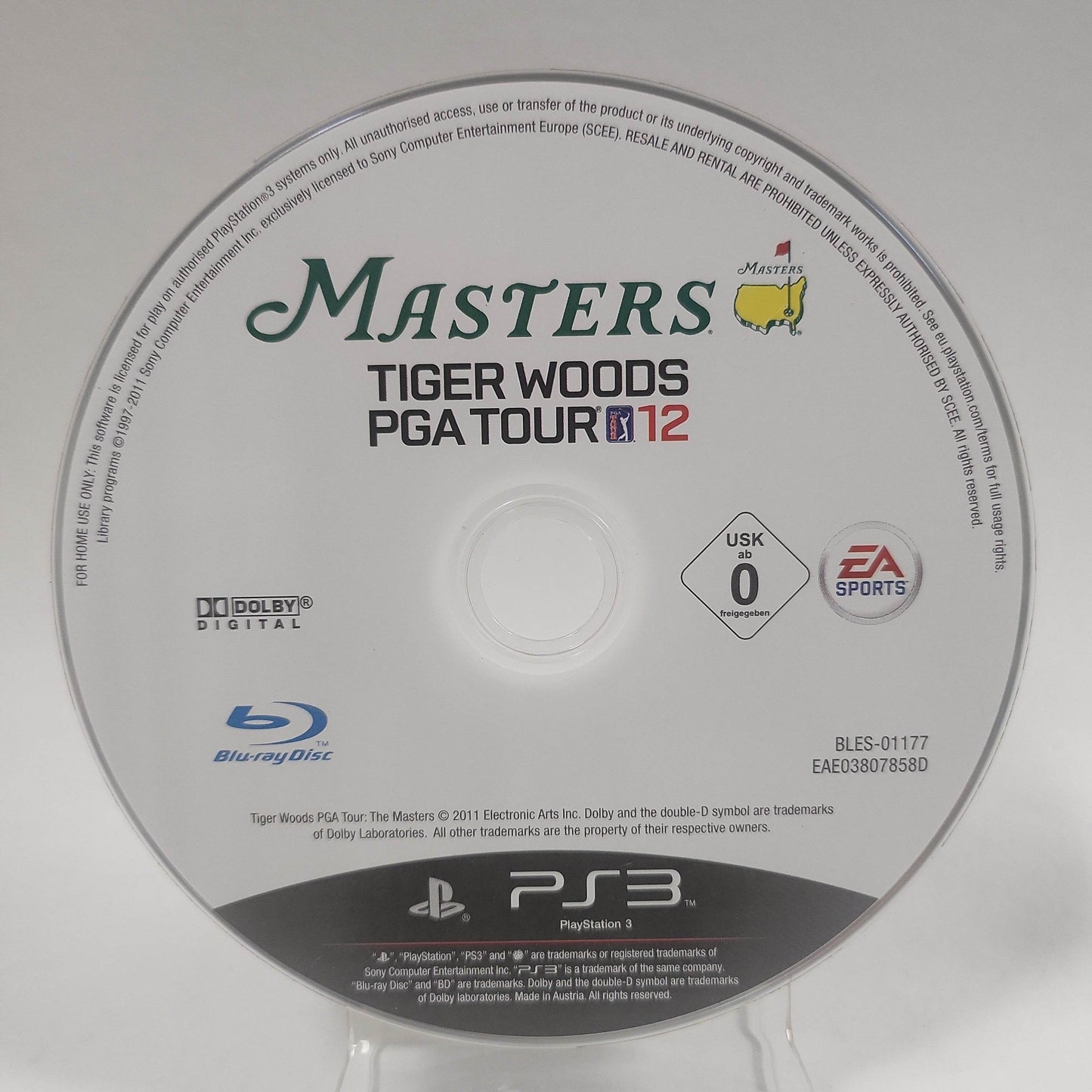 Tiger Woods PGA Tour 12 Masters (Disc Only) PlayStation 3 - Feniks Gameshop