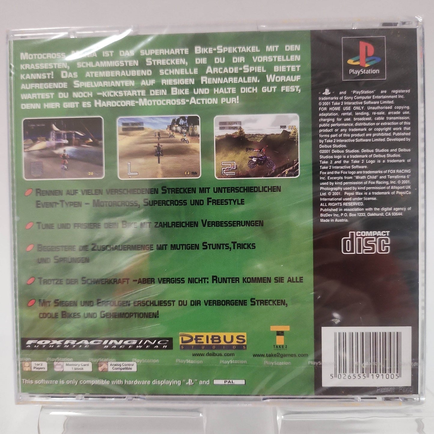 MotoCross Mania geseald Playstation 1 - Feniks Gameshop