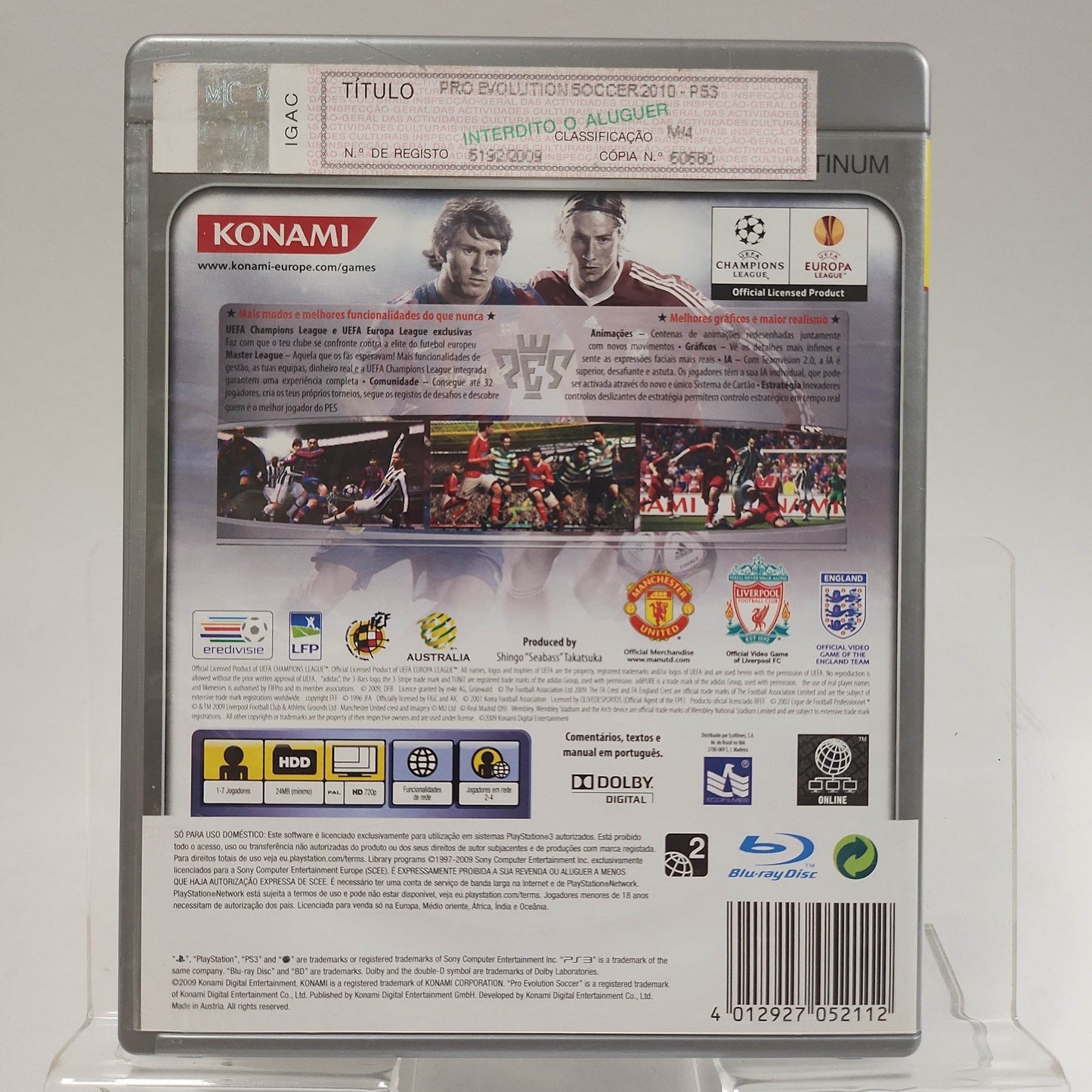 Pro Evolution Soccer 2010 Platinum Playstation 3 - Feniks Gameshop