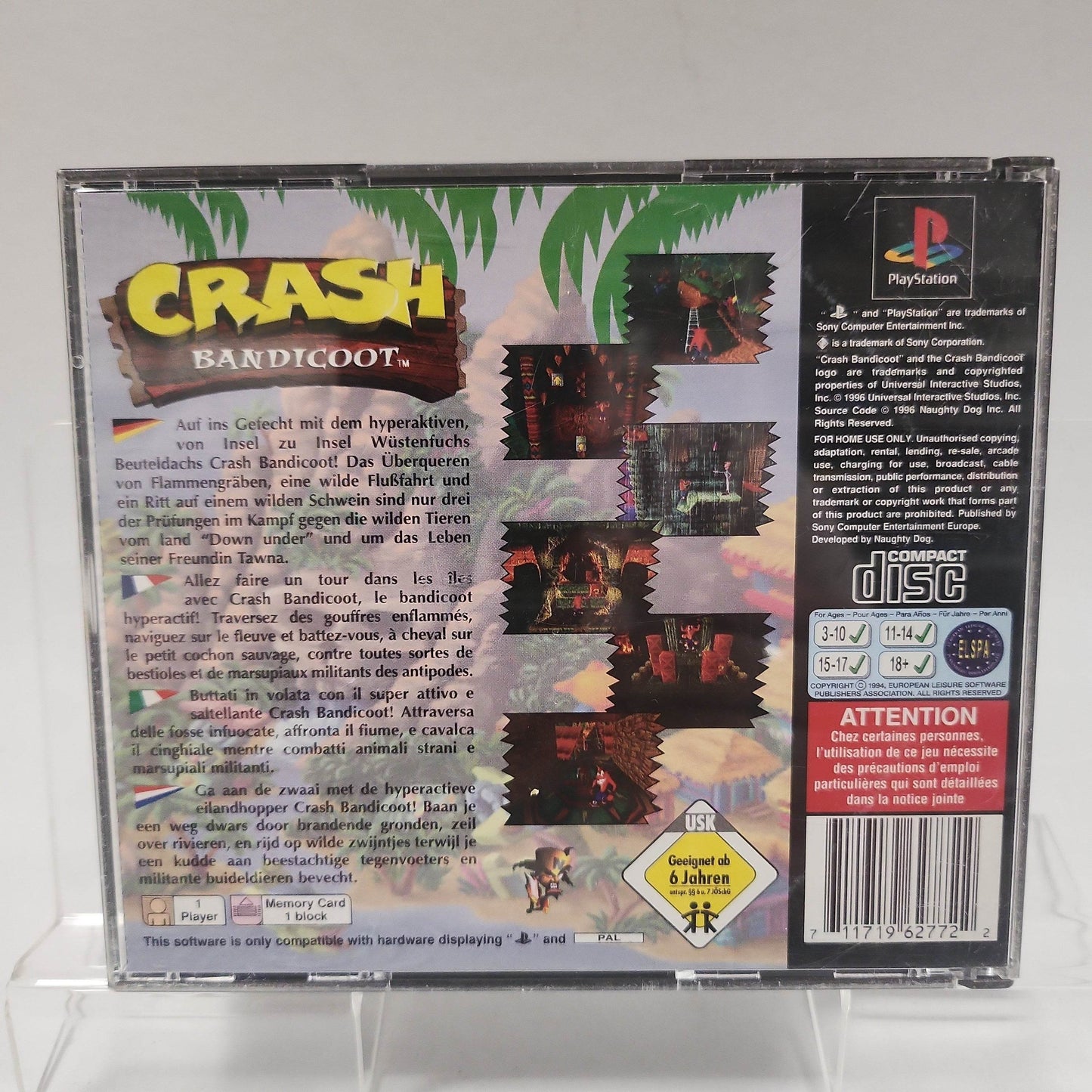 Crash Bandicoot + Demo Disc Playstation 1 - Feniks Gameshop
