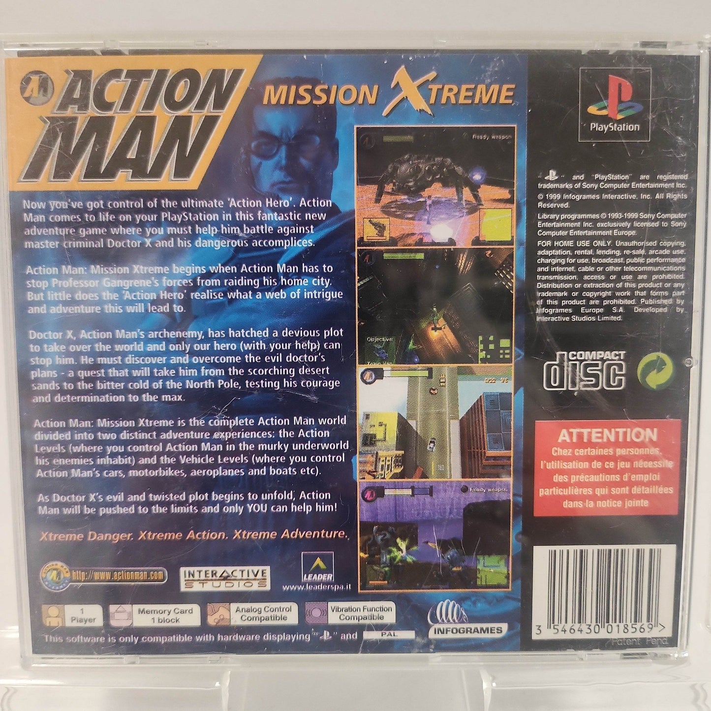 Action Man Mission Extreme (No Book) Playstation 1 - Feniks Gameshop