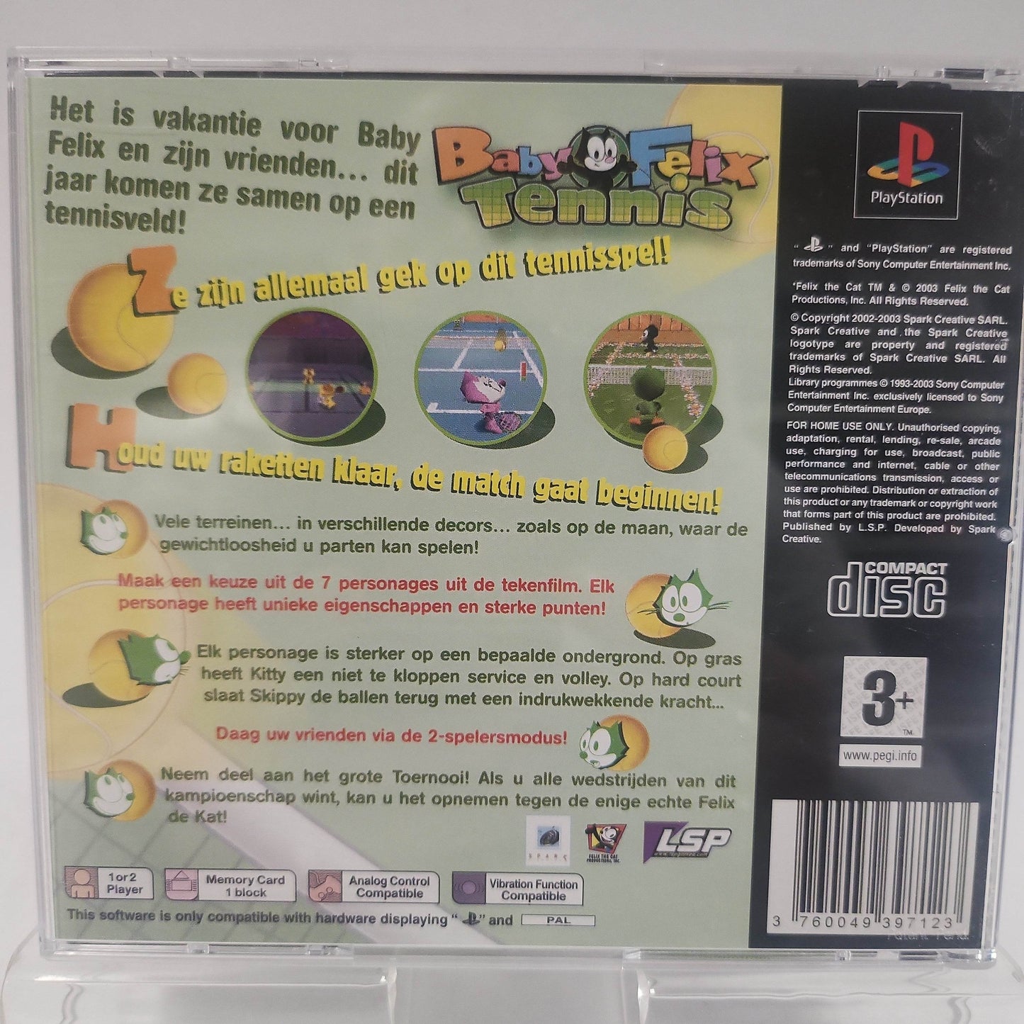 Baby Felix Tennis Playstation 1 - Feniks Gameshop