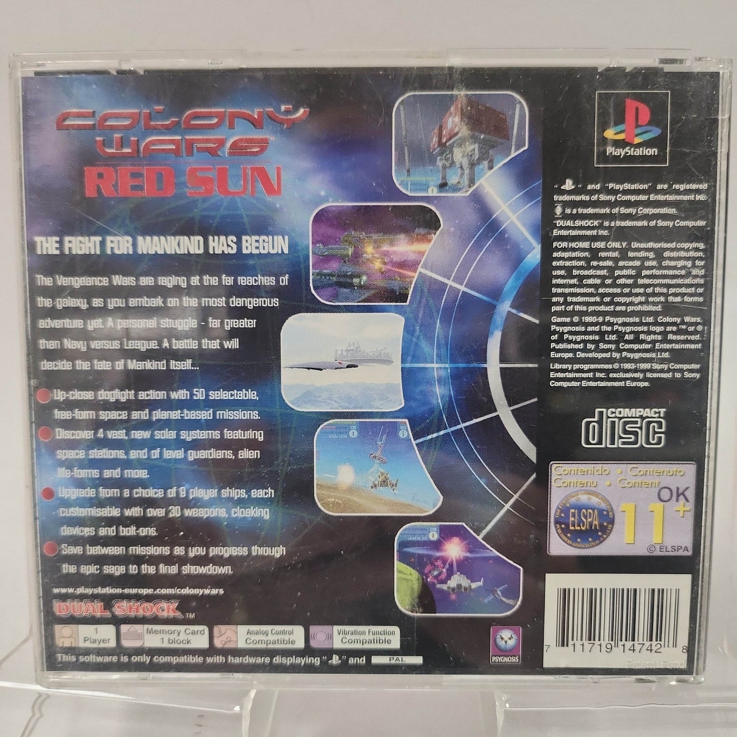 Colony Wars Red Sun (only backcover) PlayStation 1 - Feniks Gameshop