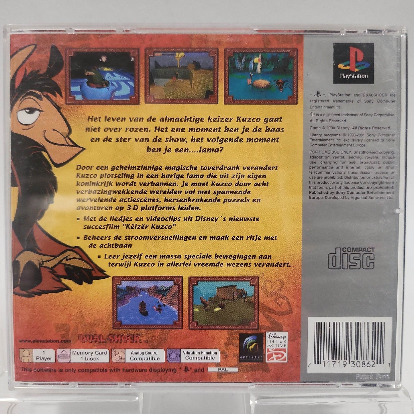 Disney's Keizer Kuzco Platinum Playstation 1 - Feniks Gameshop