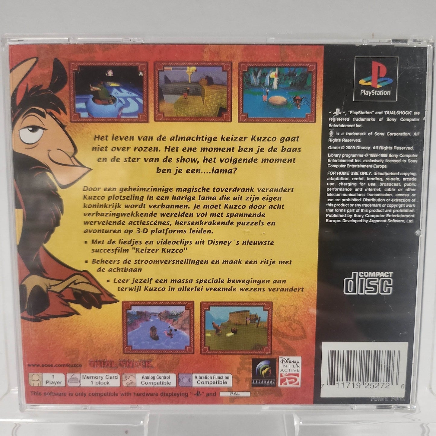 Disney's Keizer Kuzco (No Book, No Frontcover) PlayStation 1 - Feniks Gameshop