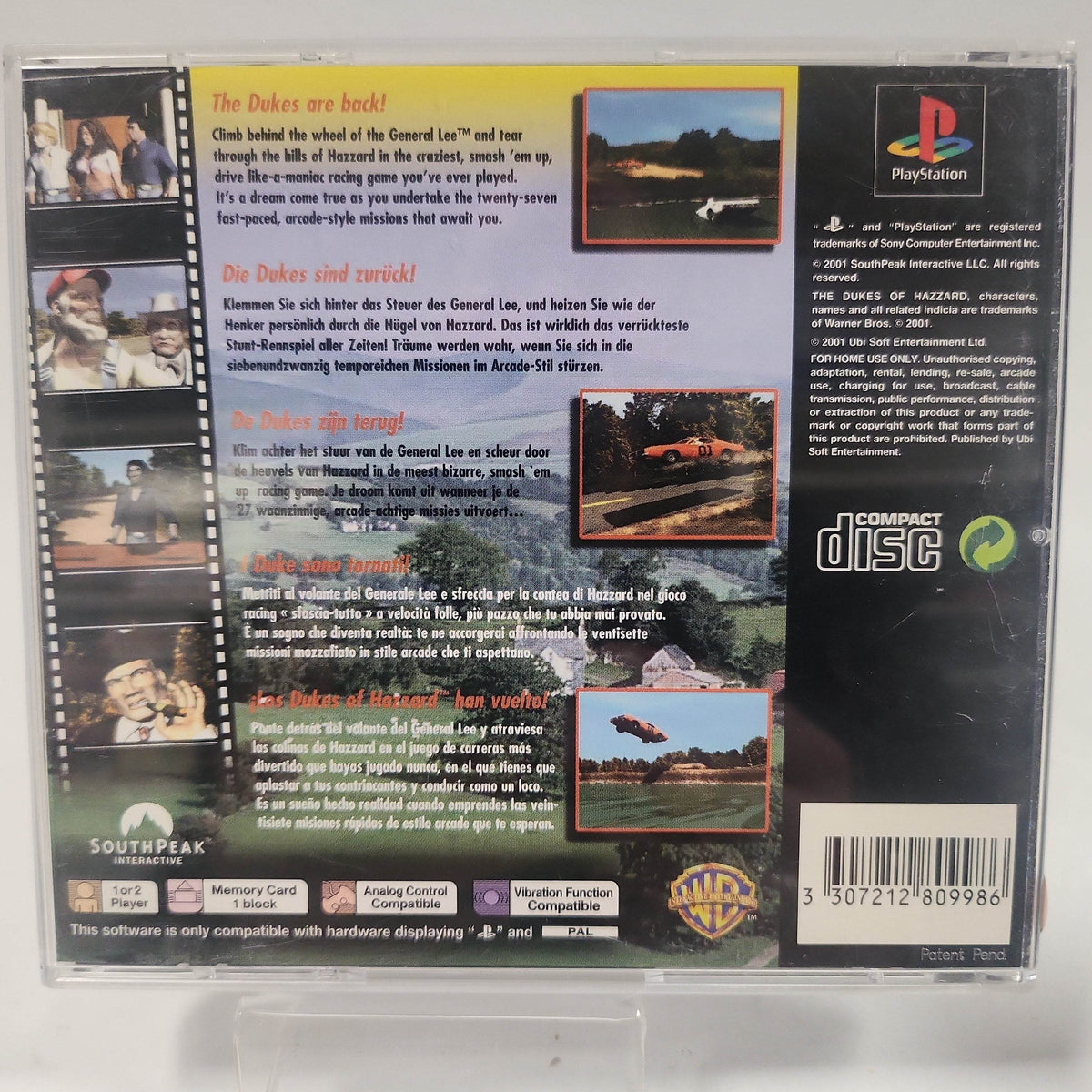 Dukes of Hazzard Racing for Home (No Book) PlayStation 1 - Feniks Gameshop