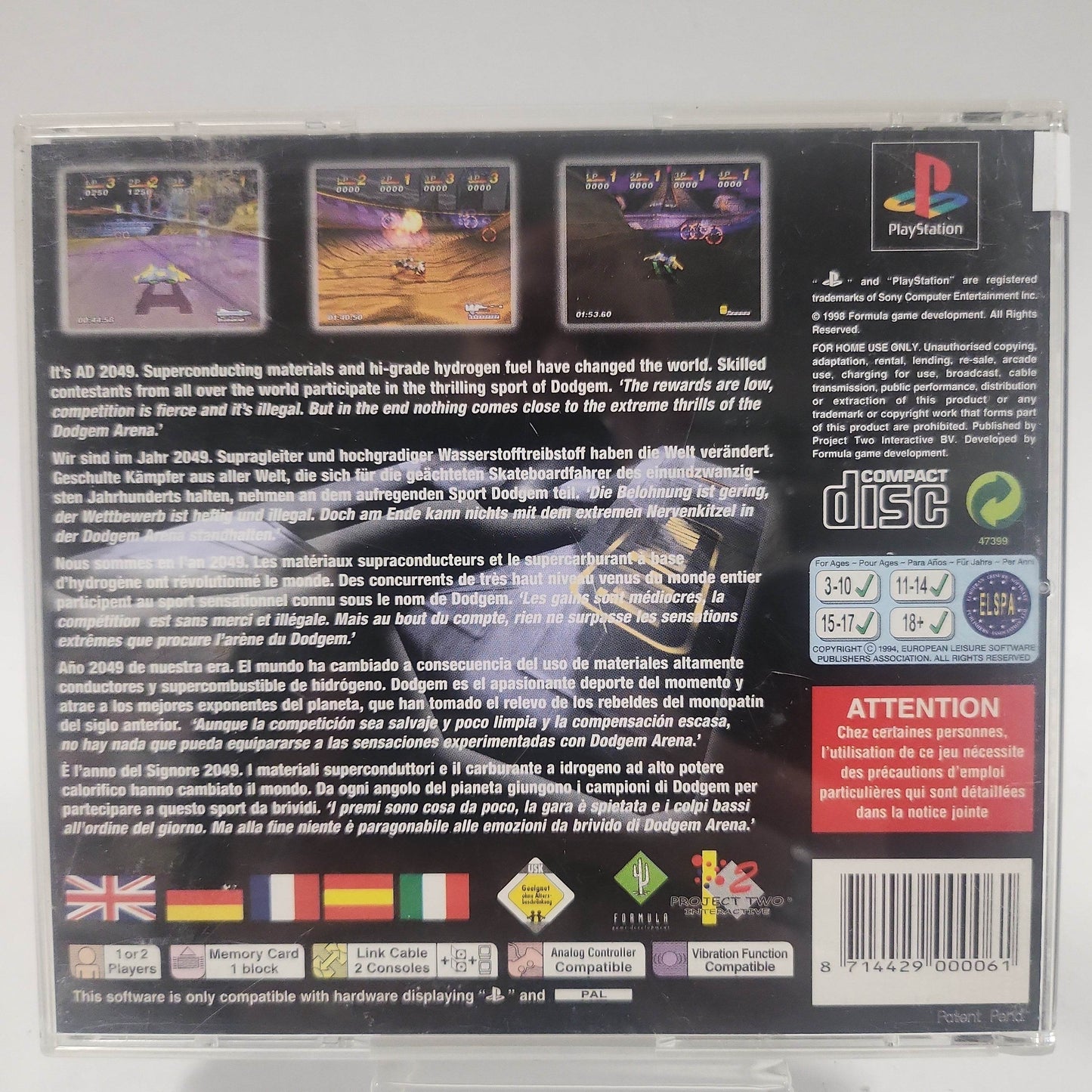 Dodgem Arena (No Book) Playstation 1 - Feniks Gameshop