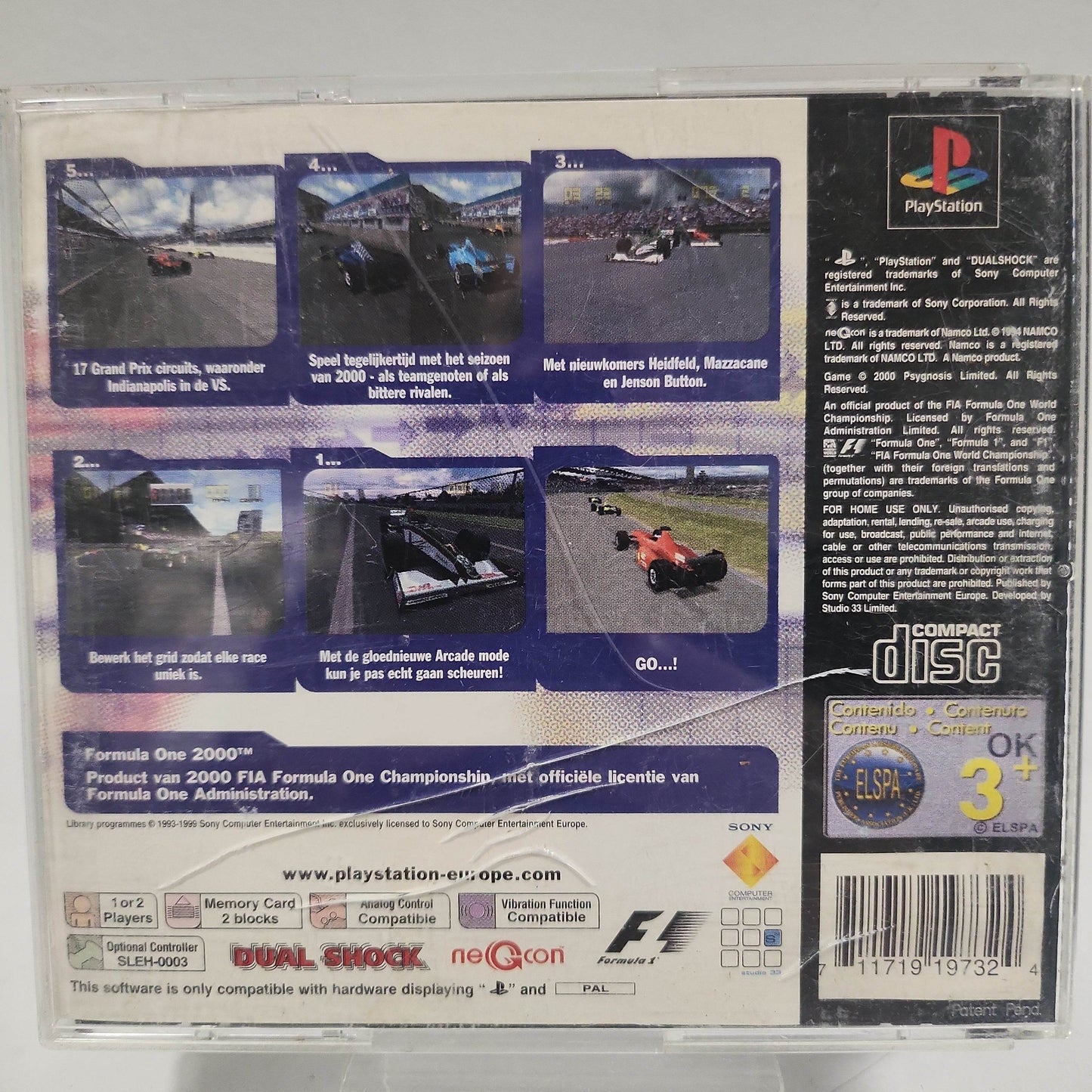 Formula One 2000 (No Book, No Frontcover only) PlayStation 1 - Feniks Gameshop