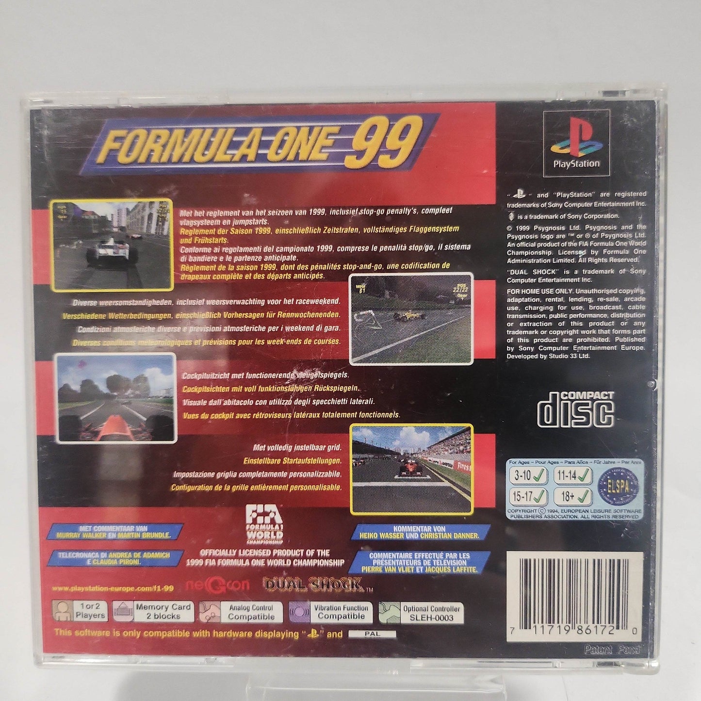 Formula One 99 (No Book, No Frontcover) Playstation 1 - Feniks Gameshop