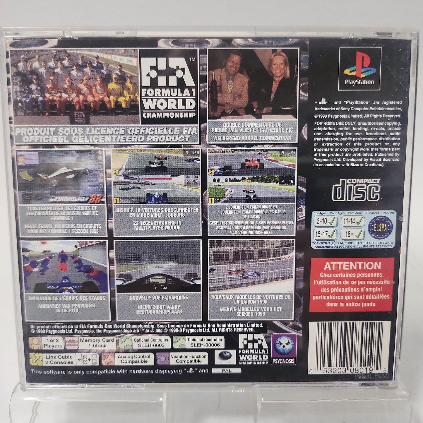Formula 1 '98 Playstation 1 - Feniks Gameshop