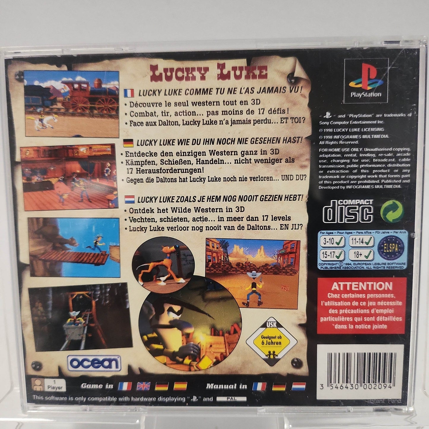 Lucky Luke Playstation 1 - Feniks Gameshop