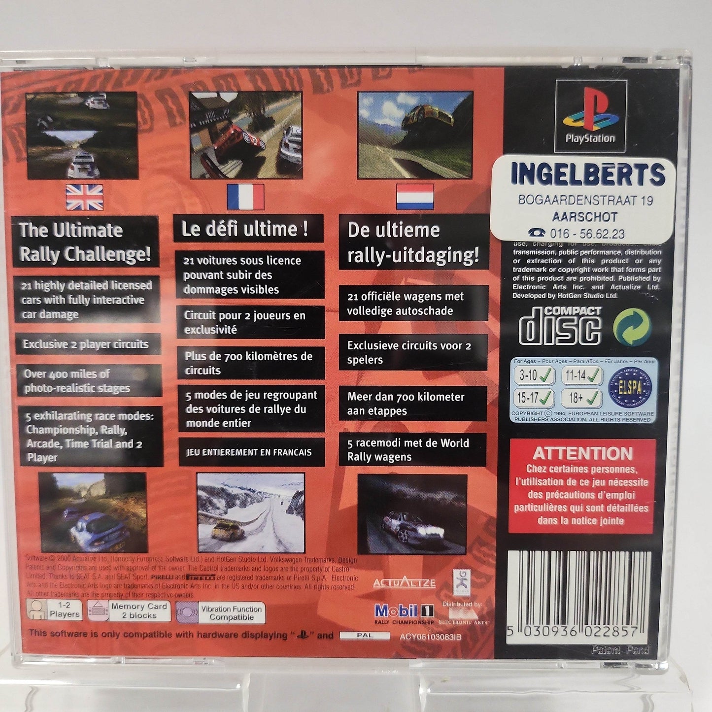 Mobile 1 Rally Championship Playstation 1 - Feniks Gameshop