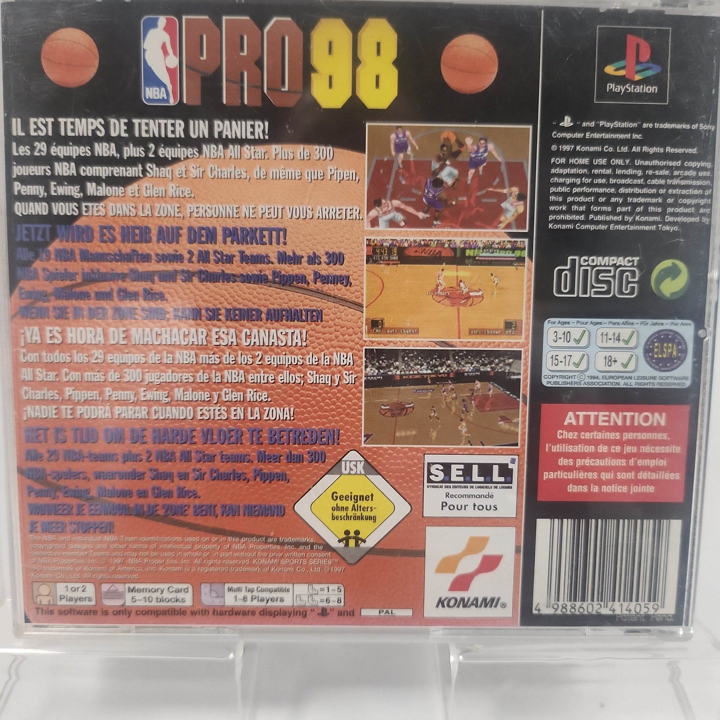 NBA Pro 98 (No Book) Playstation 1 - Feniks Gameshop