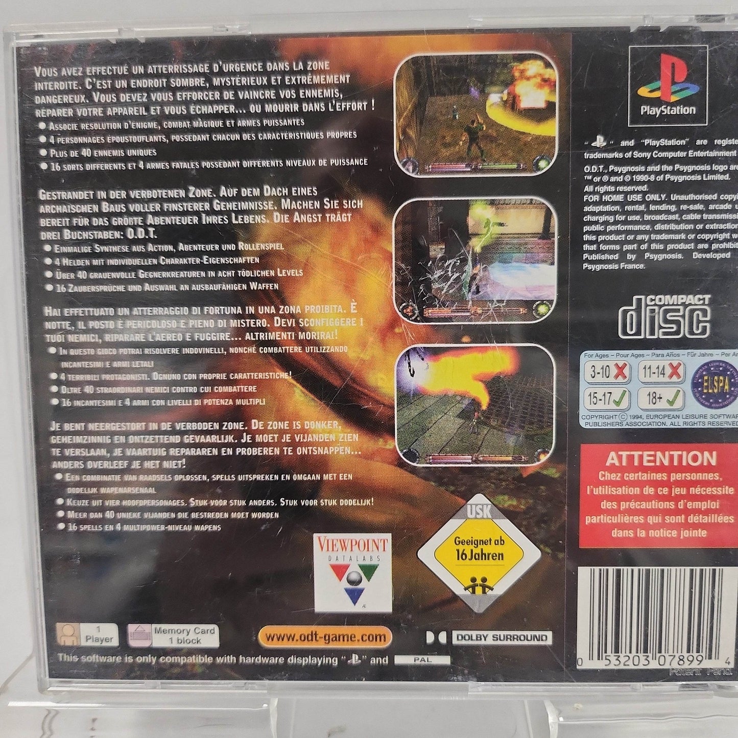 ODT (No Book) Playstation 1 - Feniks Gameshop