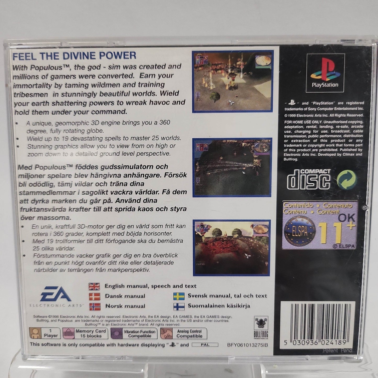 Populous the Beginning Classics Playstation 1 - Feniks Gameshop