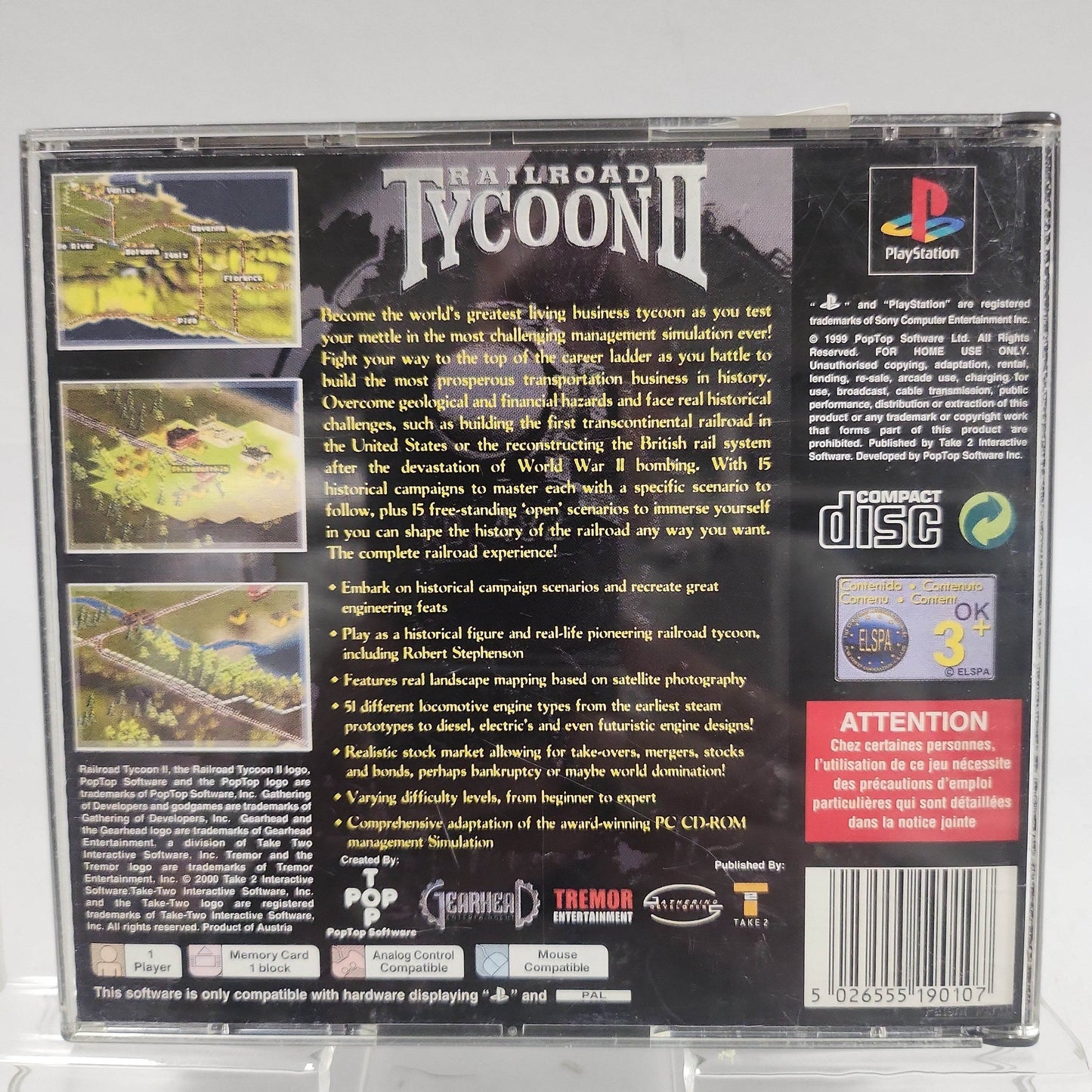 Railroad Tycoon II Playstation 1 - Feniks Gameshop