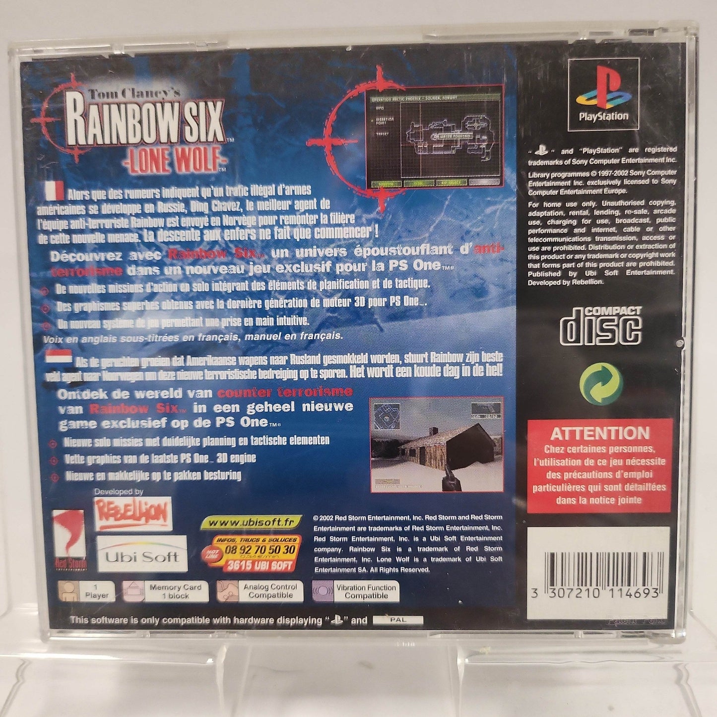 Tom Clancy's Rainbow Six Lone Wolf (No Book) PlayStation 1 - Feniks Gameshop