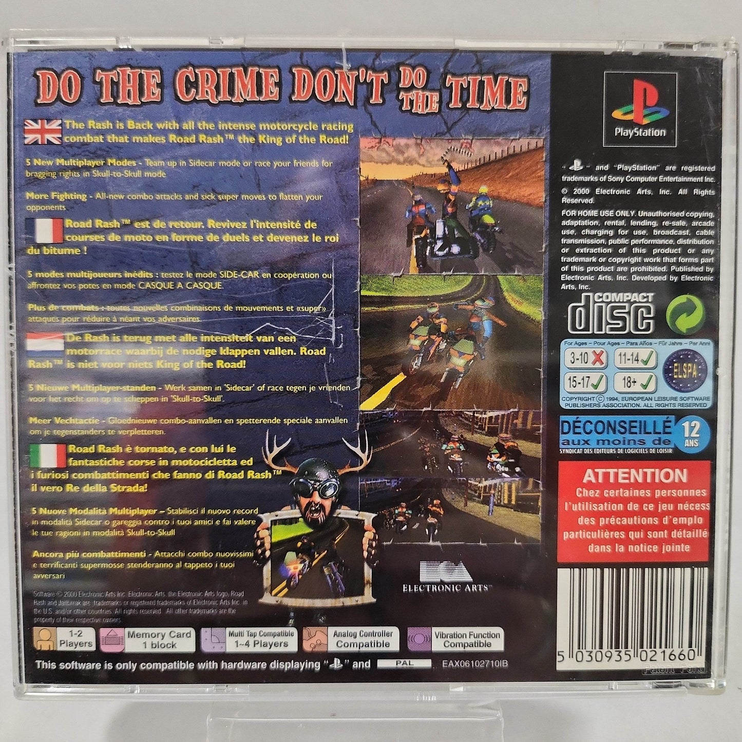 Road Rash Jailbreak Playstation 1 - Feniks Gameshop