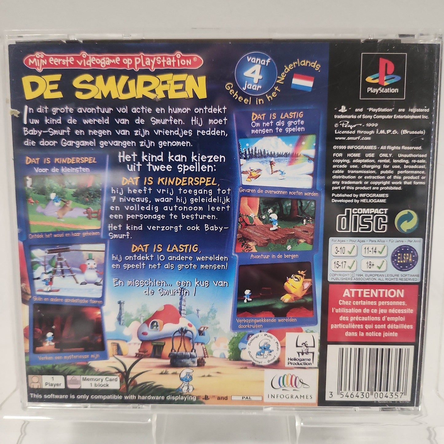 Smurfen Playstation 1 - Feniks Gameshop