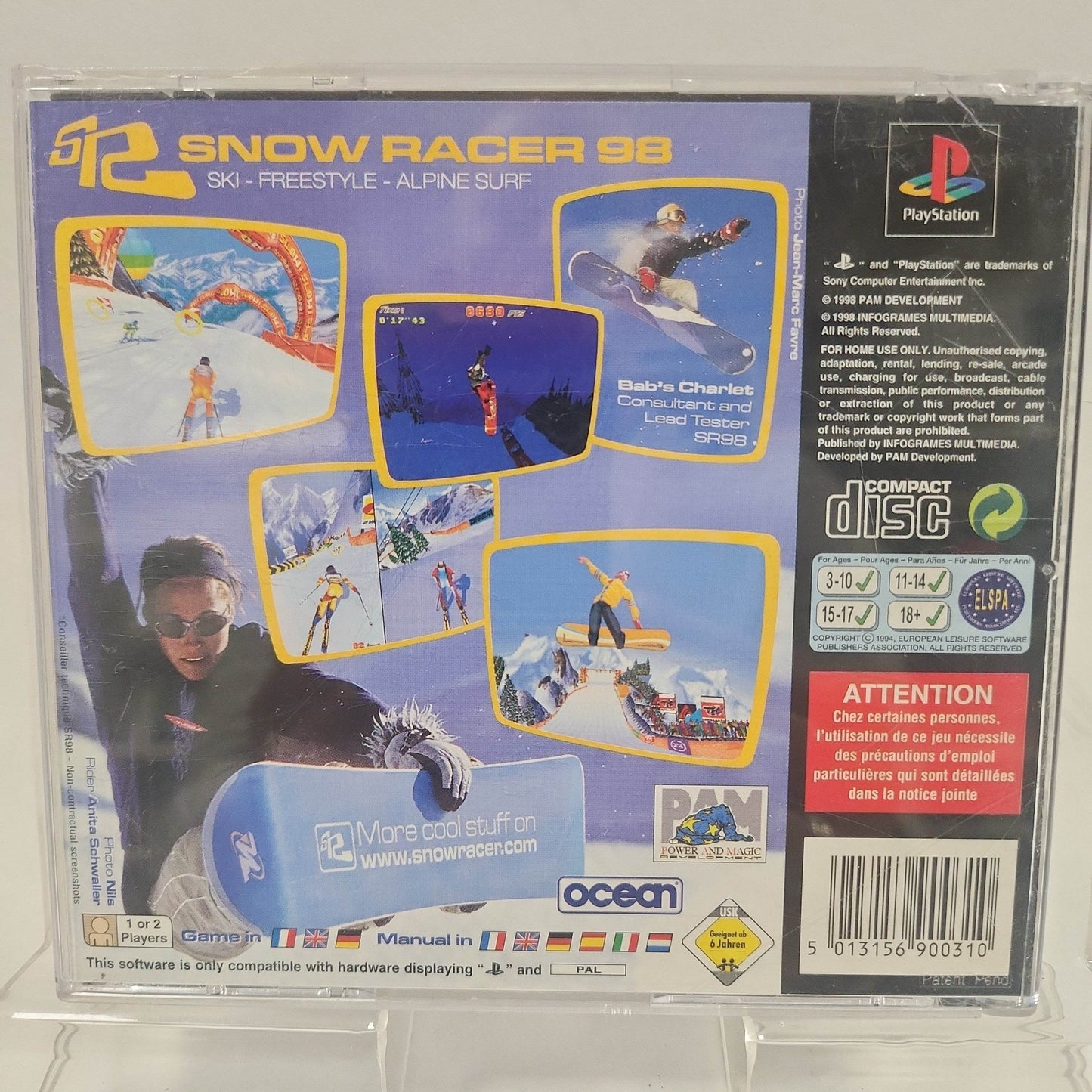 Snow Racer 98 Playstation 1 - Feniks Gameshop