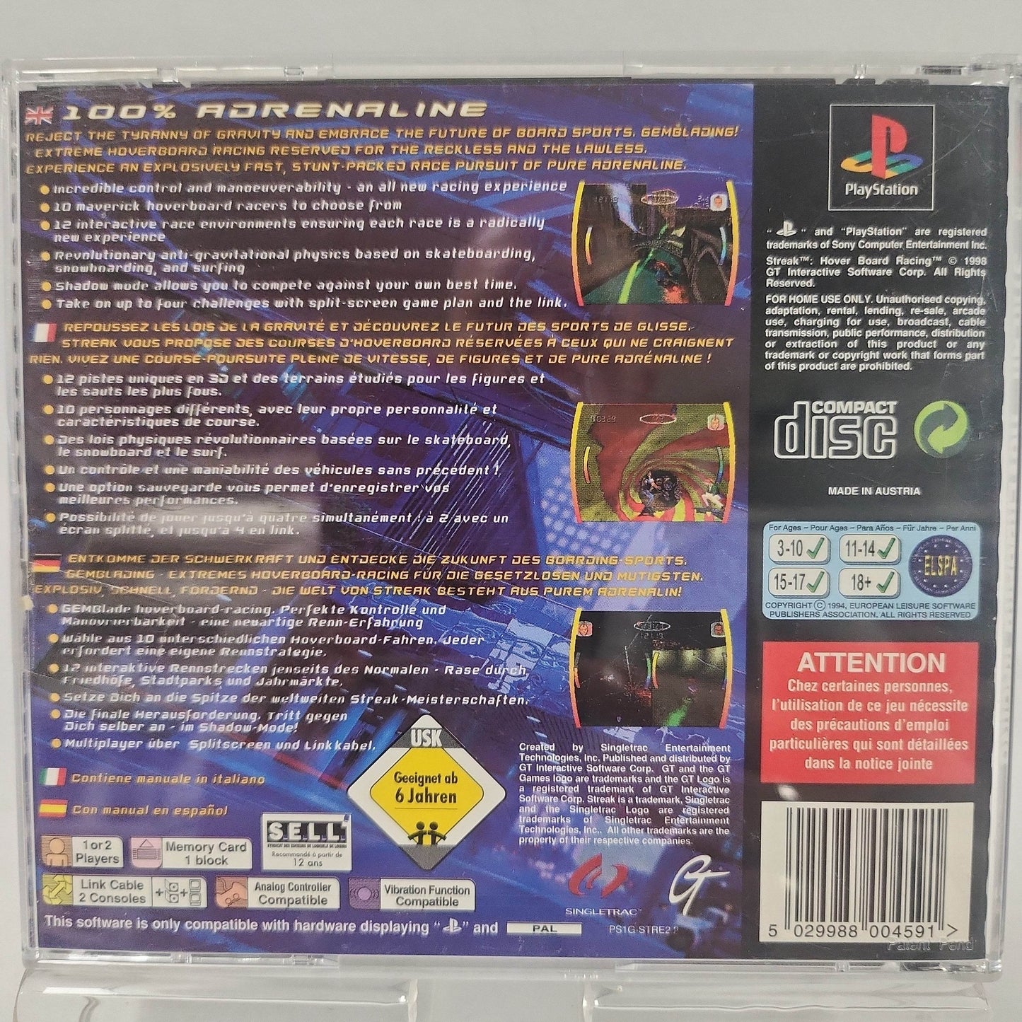 Streak Hoverboard Racing Playstation 1 - Feniks Gameshop