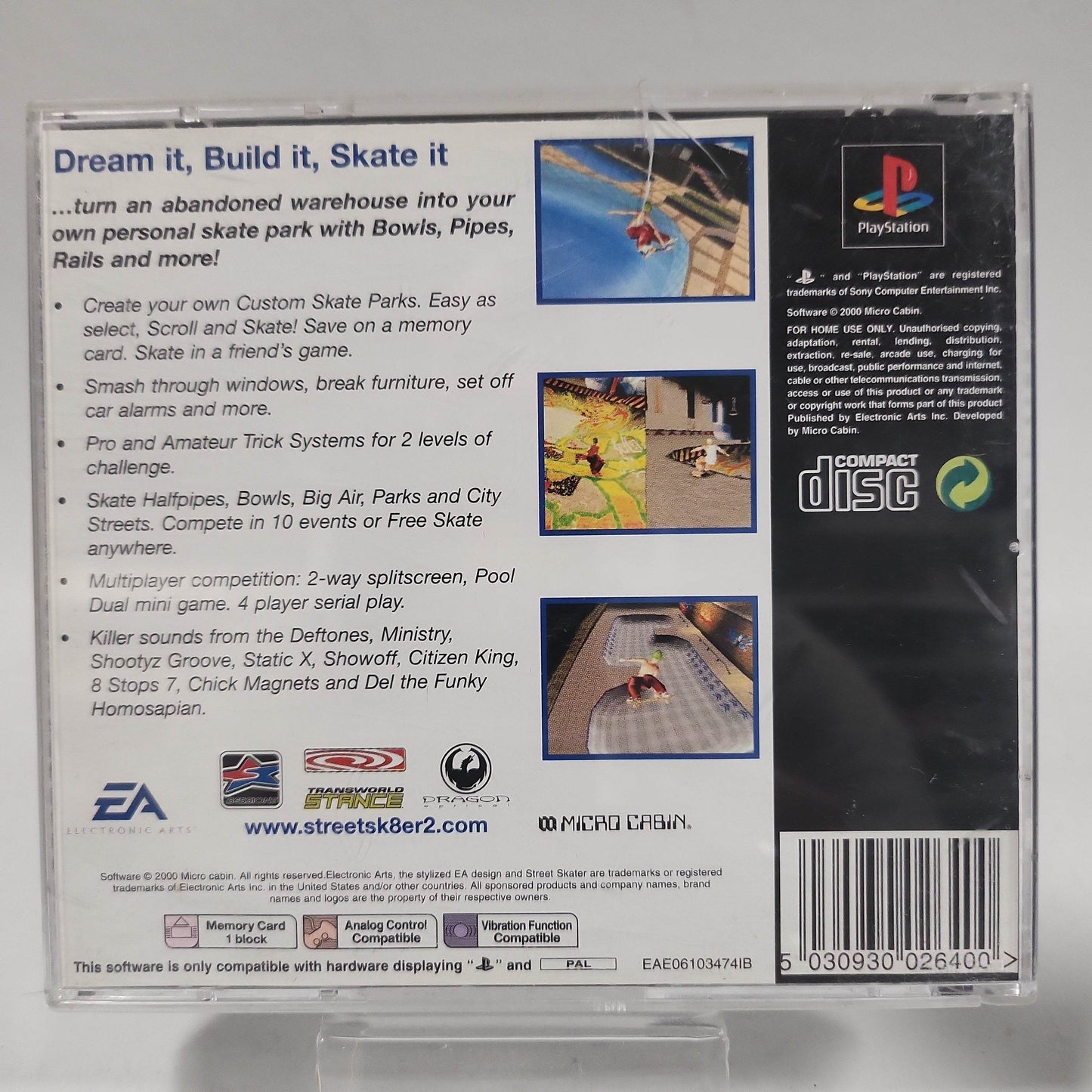 Street Skater 2 (No Book, No Frontcover) PlayStation 1 - Feniks Gameshop